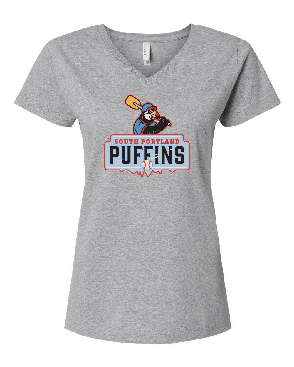 Puffins Women's V-Neck T-Shirt (Click to see all available colors)