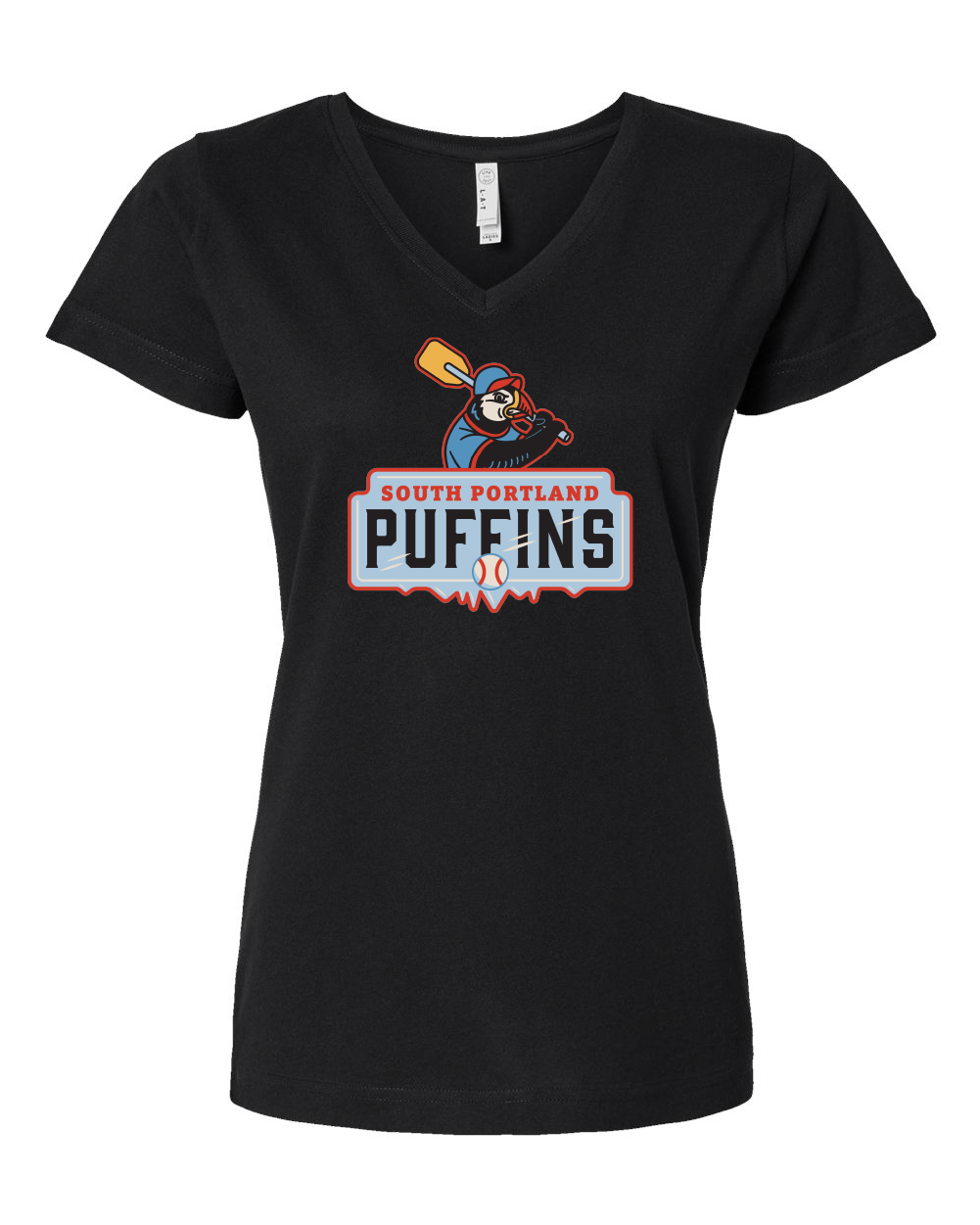 Puffins Women's V-Neck T-Shirt (Click to see all available colors)